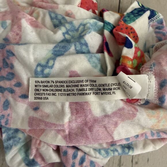 Soma Women's Medium Starfish Print Sleep Tank Cami w/ Shelf Bra Lounge Comfy - Picture 6 of 7